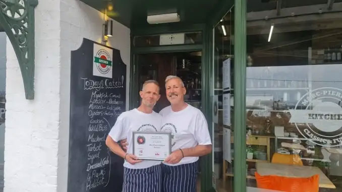 Head chef Andrew 'Mitch' Mitchell and owner chef Marc-Pierre Campos